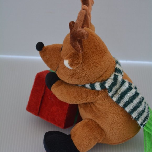 Gemmy Reindeer Christmas Musical Lights Plush Toy - Picture 9 of 10